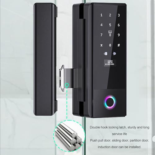 Verrouillage intelligent empreinte et code pour porte en verre de bureau - 7