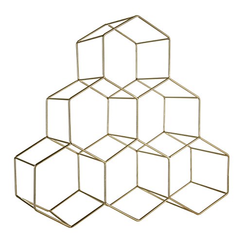 Premier Housewares Vertex – Placcato Oro, Metallo, Gold, 15 X 38 X 36.5 Cm