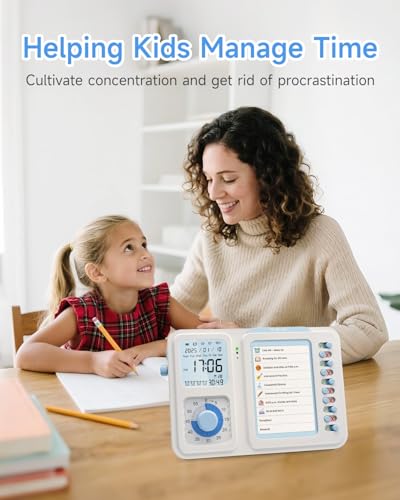 Visual Timer for Kids with Planning Board, 3-in-1 Visual Schedule for Kids with Autism & ADHD, Chore Chart for Home, School, Classroom, Desk - Image 6