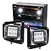 iJDMTOY LED Pod Light Fog Lamp Kit Compatible With 2014-up Toyota Tundra, Includes (2) 24W High Power 2x3 CREE LED Cubes, Foglight Location Mount Brackets & Wiring/Adapter Harnesses
