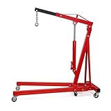 9TRADING 2 Ton 4000 Lb. Folding Shop Crane Engine Motor Hoist Cherry Picker,