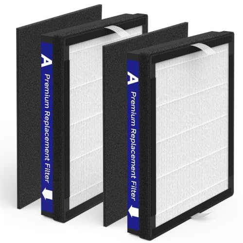 Image of 2 Packs IAF-H-100A Replacement Filter A Compatible with Filtrete FAP-C01-A and Idylis AC-2119, IAP-40-140, IAP-10-150 Air Cleaner Purifier