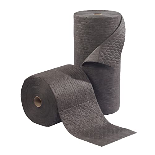 Image of TaskBrand AS-INB-R2 15-Inch by 150-Feet Universal Grey Melt Blown Industrial Sorbent Roll (2 Rolls per Case)