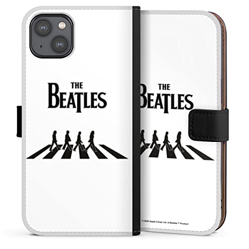 DeinDesign Etui Compatible avec Apple iPhone 14 Plus Etui Folio Etui magnetique The Beatles Abbey Road Musique - Les Beatles, Paul McCartney, John Lennon, RIngo Starr, George Harrison DeinDesign Etui Compatible avec Apple iPhone 14 Plus Etui Folio Etui magnetique The Beatles Abbey Road Musique