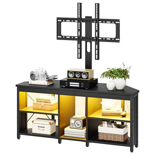 YITAHOME 115CM TV Schrank mit Fernsehständer, TV Ständer mit RGB...