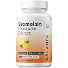 Balancebreens Bromelain 500mg Veggie Caps 2400 GDU Pineapple Extract Supplement for Joint Support, Natural Swelling Support, and Healthy Digestion 120 Capsules Made in USA