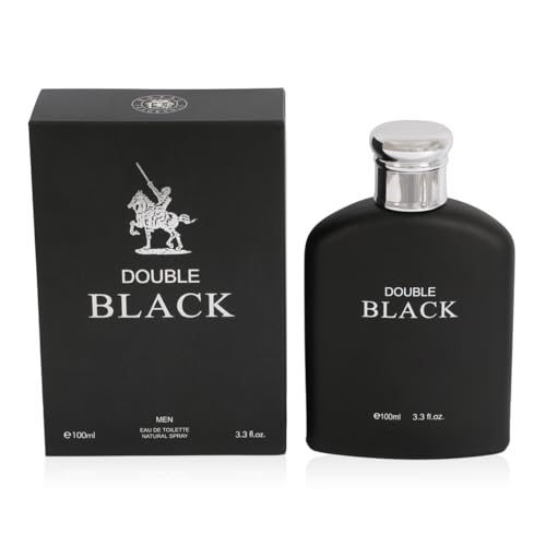 ROYAL GLOBAL Double Black Spray Cologne - Eau De Toilette for Men - 3.4 fl.oz