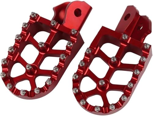 Pédales de moto rouges pour CRF250F et CRF125F