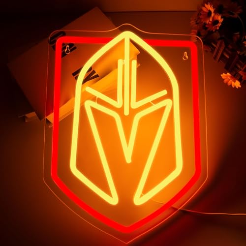 Image of Ice Hockey Neon Signs,Hockey Team Logo Light,Ice Hockey LED Sign,Sports Neon Lights,Hockey Light,Hockey Club Decor,Hockey Gifts for Boys,Ice Hockey Team Fans,Size 15.4 * 11.4 inches(FMXD140)