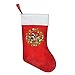 Produktbild N \ A Shaun das Schaf, Weihnachtsmann-Strümpfe, rote Kamin, hängende Strümpfe für Familie, Urlaub, Weihnachten, Party-Dekorationen