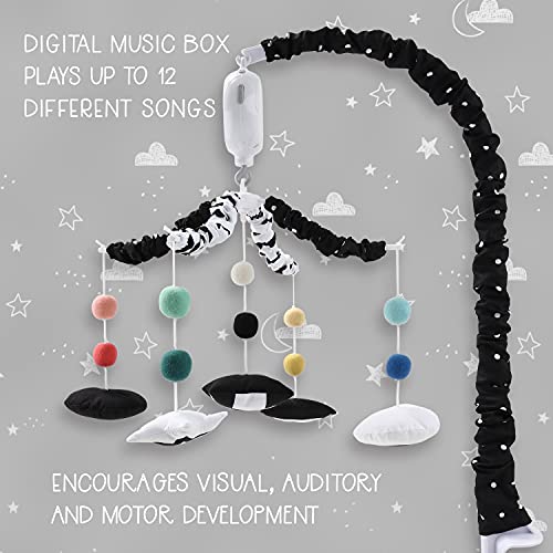 The Peanutshell Montessori Crib Mobile For Baby Boys Or Girls - Digital Music Box With 12 Lullabies #TOP3