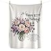 DesiDD Happy 102nd Birthday Blanket for Women - 102 Year Old Gifts for Her - 50x60 Inch Sherpa Fleece Throw Blanket - Floral Vase with Quote - Birthday Present for Grandma Nana Mother