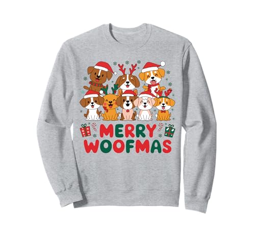 Buon Woofmas Cute Christmas Dog Mom Divertente amante dei Felpa