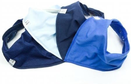 Bibbles Bandana Bibs - Simply Blue 4 Pack