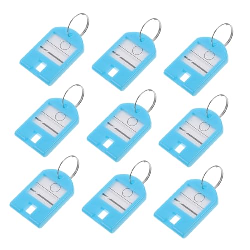 Étiquettes en plastique pour clés ARTIBETTER lot de 50 avec anneaux fendus