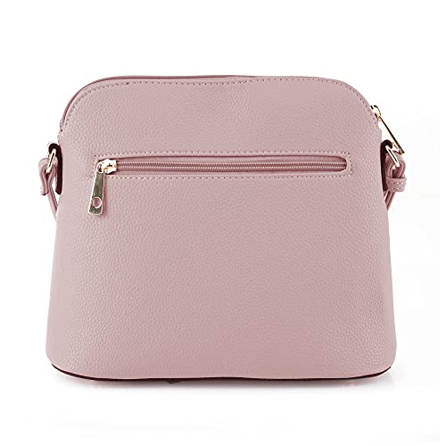 Image of SG SUGU Lunar Lightweight Medium Dome Crossbody Bag Shoulder Bag with Tassel | Zipper Pocket | Adjustable Strap