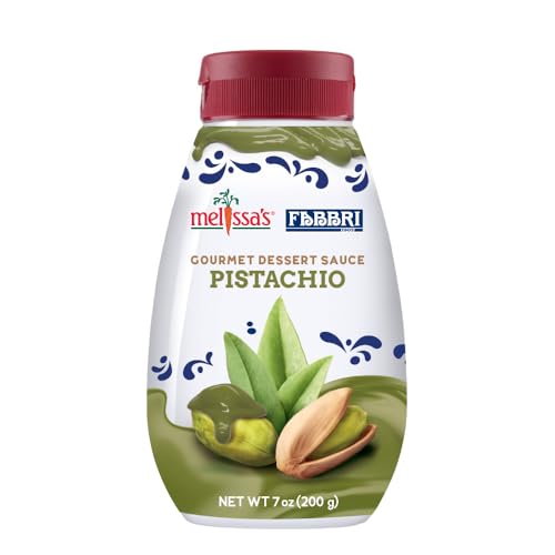 Fabbri Gourmet Dessert Sauce, Pistachio flavor, Flavoring sauce for Ice