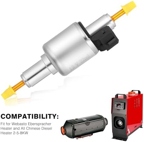 Car Diesel Heater Oil Fuel Pump 12V 22ML Low Noise Air Heater Fuel Pump Pulse Metering Pump for Auto Heater 2KW 5KW 8KW Parking Heater