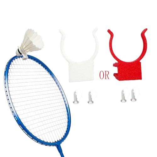 Zylaphia 1Pcs Badminton Ball Randomly Pick-Up Tool - Red or White, Racket-Mounted, Durable for Frequent Use