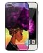 iPhone 8 Plus Case iPhone 7 Plus Case Women Purple Girly Art, Black Girl African American Afro Hair Artistic Print Design Protective iPhone7/iPhone8 Plus Cover Slim Fit Tough Smooth TPU - KITATA