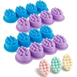 TCEYCY 16 Kavität Seifenformen Silikon Massage Oval, Massage Seife Form 8.5 * 6cm Silikonformen...