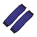 Boguish Womens Warm Fingerless Gloves Striped Elbow Length Knitted Stretchy Arm Warmers with Thumb Hole for Women Girls