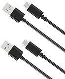 [2-Pack 3ft] ASJXH USB Type C Cable, Fast Charging Cord Compatible with Samsung Galaxy S9 S9+ S8 S8+ Note 8, Sony XZ, LG V20 G6 G5, HTC 10, Xiaomi 5 - Black
