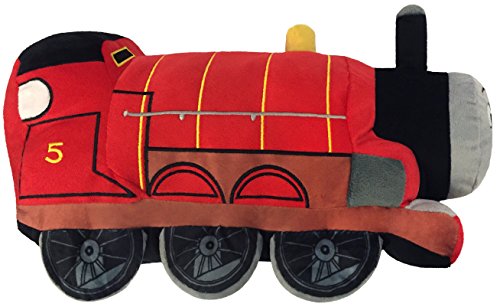 Image of Mattel Thomas and Friends Plush Stuffed James Pillow Buddy - Kids Super Soft Polyester Microfiber, 15 inch (Official Mattel Product)