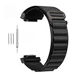 PIGLOLKINY 16mm Sport Alpine Trail Loop cinturino orologio in nylon for Casio G-SHOCK GA110 GA800 GAX-100 GAW-100(Black)