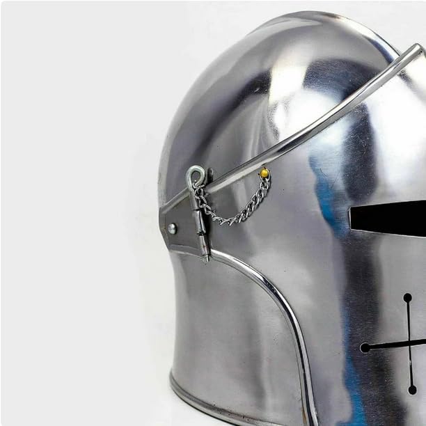 Medieval Barbuta Helmet 18 Gauge Mild Steel Armor SCA LARP Wearable for Adult Renaissance Fair Armor Helmet