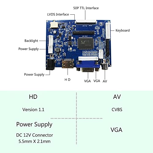 VSDISPLAY Scheda controller LVD 40 pin per