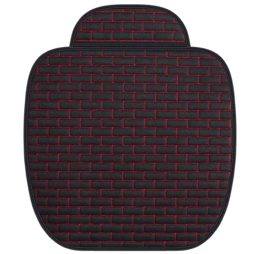 TYZXK Car Seat Cushion for Dacia Joggers 5/7 zits vanaf 2022 2023 2024 Universal Nonslip Front Rear Seat Protector Cushion Comfort Durable Interior,Front Seat-Black+Red