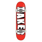 Baker Brand Logo 8' Red/White Skateboard Complet - 8.0'