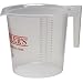 GEMPLER’S 2 Quart 100% Virgin Polypropylene High Density Pitcher - High Durability and Chemical Resistance Large Measuring Cup in Ounce / Milliliter + Wide Tapered Pouring Spout & Open Handle Design
