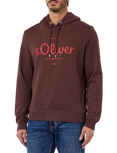 s.Oliver Herren Logo-Sweatshirt mit Kapuze Lilac, M