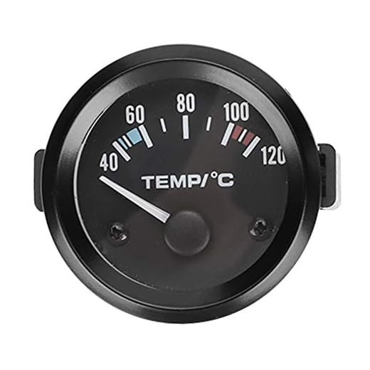 Medidor de temperatura de agua eléctrico, 2 "40 ℃ - 120 ℃ Medidor de temperatura de agua digital LED universal para camión de automóvil