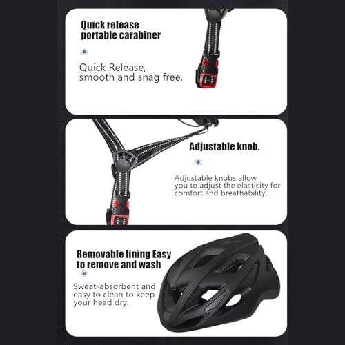 Casco de bicicleta para adultos con luces de protección y ajuste ergonómico 5