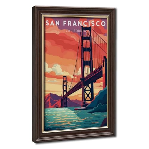 Décoration murale San Francisco grand tableau salon 50x75