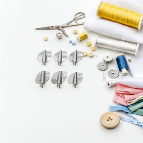 Juego de 6 pies prensatelas para dobladillo enrollado miniatura 6