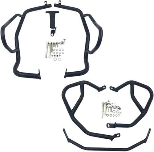 �I�[�g�o�C�̃N���b�V���o�[ �I�[�g�o�C�p�o���p�[�v���e�N�^�[ �p�̃G���W���K�[�h �N���b�V���o�[ �o���p�[�v���e�N�^�[ �p��BMW F750 GS F850 2018-2024�p(A Set-black)