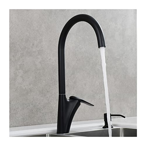 Robinet de cuisine en laiton rotatif à 360° avec mitigeur eau chaude et froide monotrou LWX