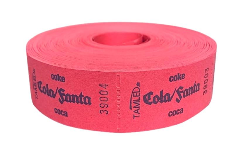 TAMLED Bonrolle STEAK Orange - 1000 Abrisse Für Gastro & Feste