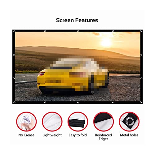 Pantalla de proyector plegable 84 pulgadas formato 4:3 miniatura 5