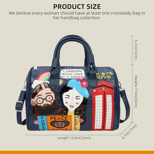 Leather Shoulder Bag for Women Big Boston Bag with Zipper For Work Travel Crossbody Handbag3