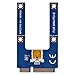 Mini PCI E to PCI Express16x Extender Riser Adapter, SATA Power Cord Converter for Video Card Mining Adopt 4 Solid-State Capacitors, 6pin Interface on The Graphics Card etc.