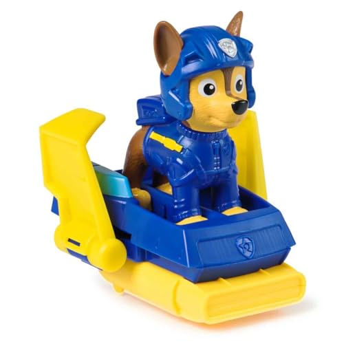 Psi Patrol: Chase Figur aus der Serie Action Pups und Flugbrett mit Klappflügeln, Spielzeug für Jungen und Mädchen ab 3 Jahren
