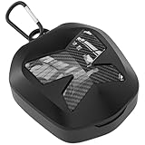 ARGOMAX Mundschutztasche für Sport, kompatibel mit verschiedenen Marken von Mundschutz (kein Lippenschutz), universelle Aufbewahrungstasche für Erwachsene und Jugendgrößen, schwarz +