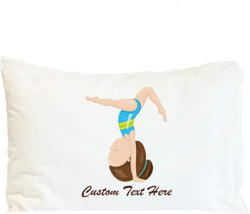 Style In Print Custom Pillow Case Gymnastic Blue1 Suit Brown Sports Polyester Home Decor Bed Pillow Covers Personalized Text Here 30x20 Inches