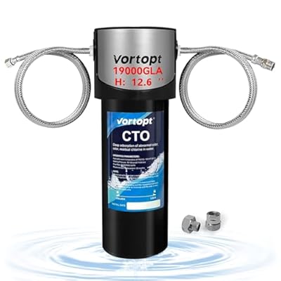 Vortopt Q7 Under Sink Water Filter System,Reduces Chlorine,Lead,Bad Taste & Odor,Under Counter Water Filter Direct Connect to Kitchen Faucets,NSF/ANSI 372/42 Certified,2 Year.