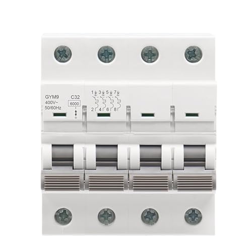 Mini disjoncteur 4P 63A GYM9 avec capacité de coupure 6KA pour sécuriser vos appareils